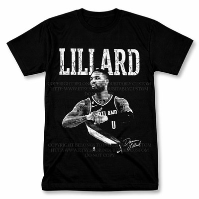 Damian Lillard Dame Time Graphic T Shirt Vantage Basketball Fan Tee