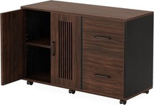 2-Der Mobile File Cabinet, Lateral Filing Cabinet with Door