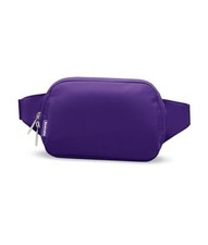 Purple Fanny Pack for Women with Extender Strap 53", 2-Way Zipper 01-Purple