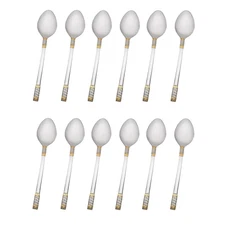 Wallace Corsica Gold Accent 18/10 Stainless Steel Teaspoon (Set of Twelve)
