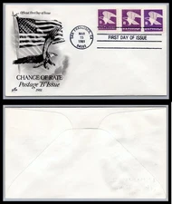 US FDC # 1818-1820 "B" Rate (18c)  ArtCraft  L.Cancel 1981, 9Q1124