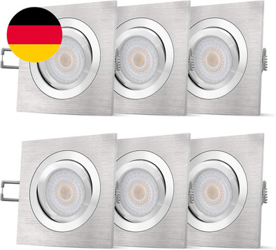 Ssc-Luxon QF-2 LED Einbaustrahler Set Schwenkbar Flach Mit Fourstep Dimmen Ohne 