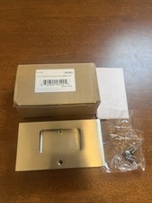 Emtek 2107US15 Modern Rectangular Passage Pocket Door Lock - Satin Nickel READ 