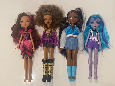 Lot of 4 Mattel Fashion Dolls Monster High Ever After High Barbie Dream Besties