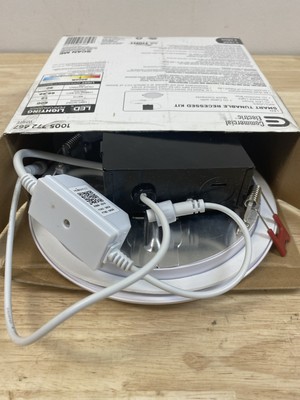 Commercial electric 50292 Hubspace LED 6 in Round Smart RBG + Tuneable White Can
