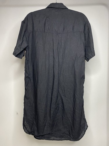 J. Crew Women's Small Utility Shirt Dress Linen Button Up Short Sleeve Casual - Picture 3 of 5