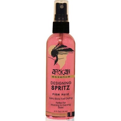 African Essence Spritz Firm Hold Hair Spray   Strong Styling Control (4 oz)