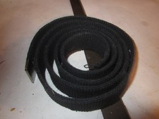 Real US Military BLACK Web Belt No Buckle ARMY Dress 46"