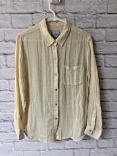 Rails Shirt White Sand Gauze Cotton Ellis Long Sleeve Size Large NWT