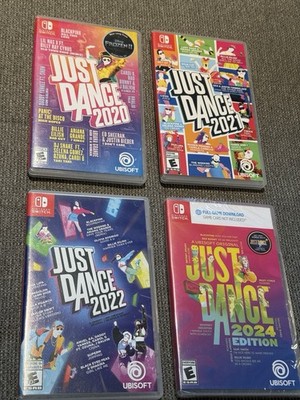 Just Dance 2020, 2021, 2022 & 2024 (sealed) 4 GAME BUNDLE (Nintendo Switch)