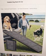 Open Box dog ramp for car 17 in by 61 inch
