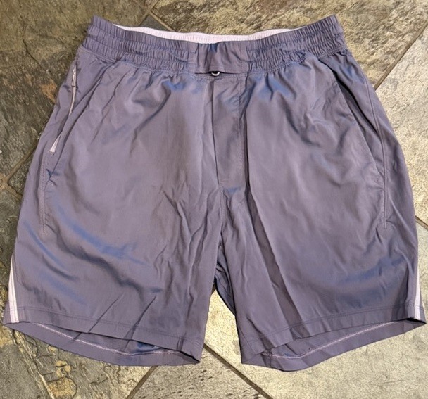 Lulu Lemon Men's Athletic Shorts - Purple Active Wear - Authentic-Top Condition
