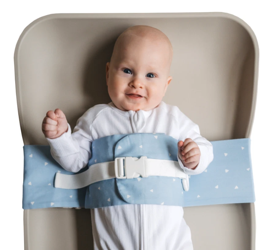 WriggleBum Nappy Change Harness Baby Changing Mat Strap (Breezy Blue)