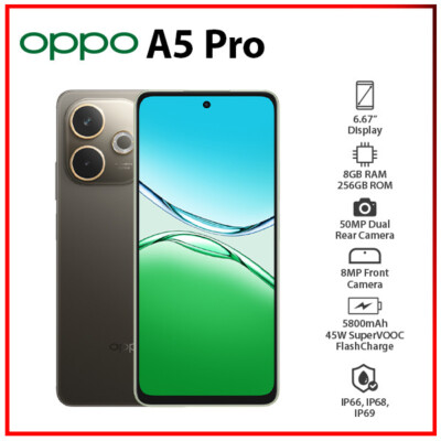 OPPO A5 Pro 4G 8GB+256GB BROWN Unlocked Dual SIM Global