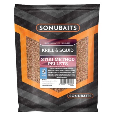 Sonubaits Stiki Method Pellets Krill & Squid 2mm - Method Feeder Futter Pellet