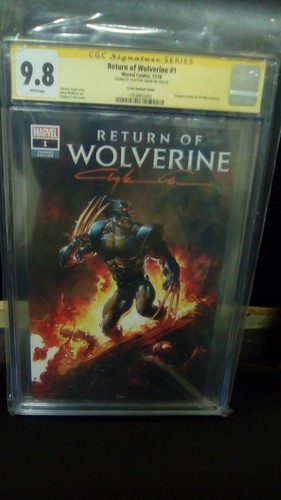 Return of Wolverine #1 CGC SS,9.8.Signed by Clayton Crain!
