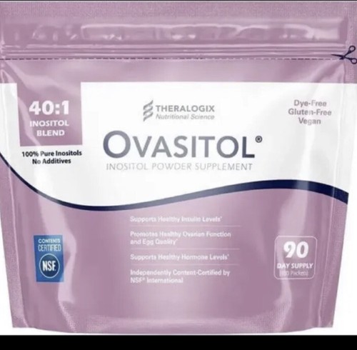 THERALOGIX OVASITOL INOSITOL POWDER 90 DAY SUPPLY180 PACKETS EXP 924