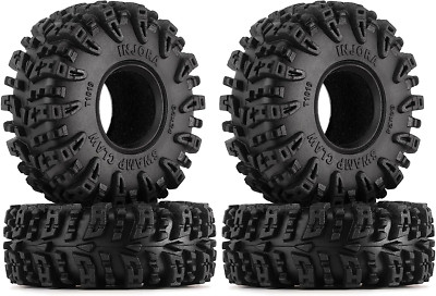 INJORA 1.0 Tires - S5 Swamp Claw Mud Terrain Tires for TRX4M AX24 Axial SCX24 FC
