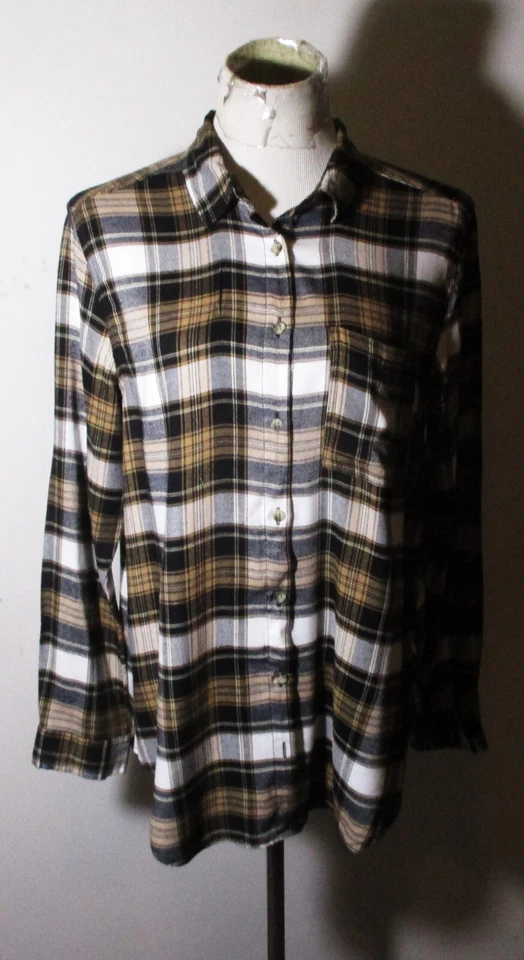 C&C California Brown Long Sleeve Tunic Shirt Size L - Image 2 of 4