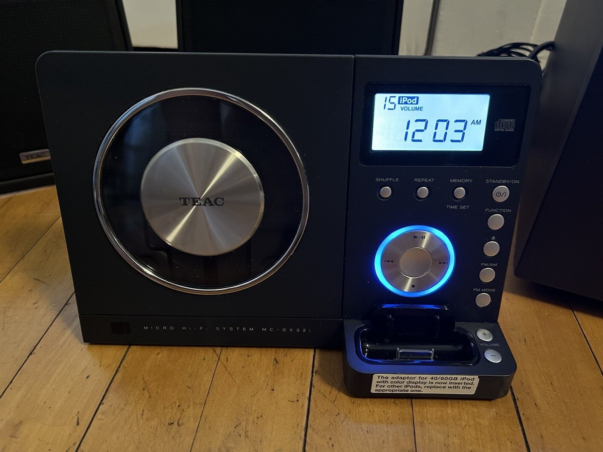 ⭐️希少良品⭐️TEAC MC-DX32i 2.1chCDコンポ TEAC Micro Hi-Fi System MC-DX32i Subwoofer & Speakers