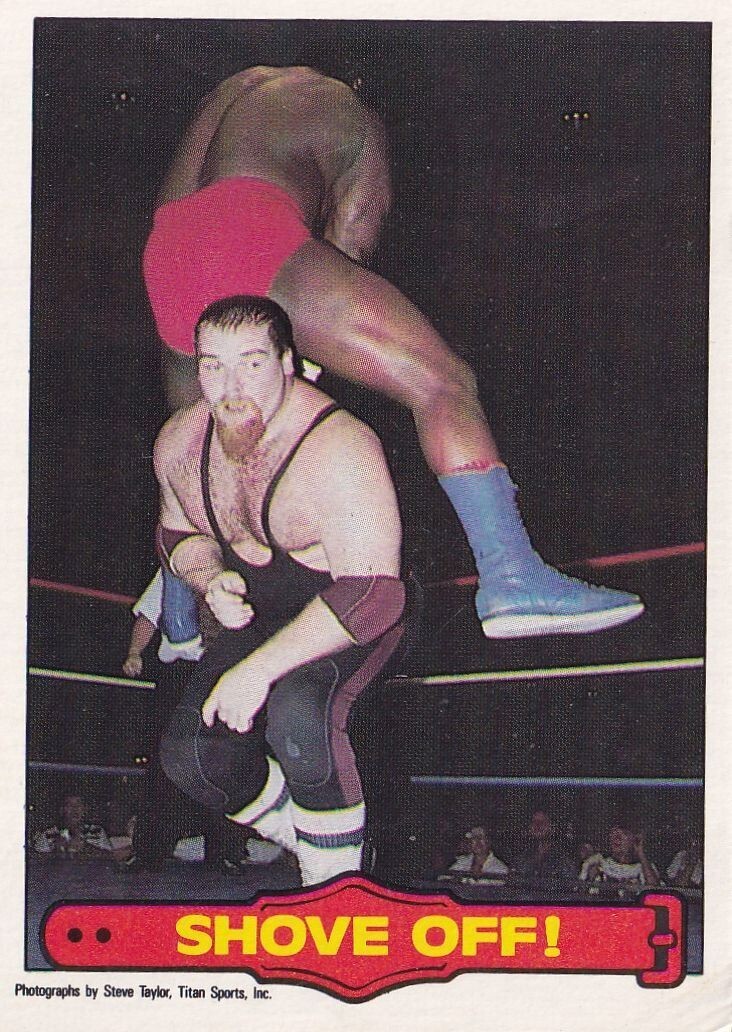 Jim Neidhart 1985-86 O-Pee-Chee WWF Series 2 Rookie Card #40 Shove Off RA WWE RC