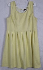 Women's George Yellow Lace Knit Floral Dress Sleeveless Size XXL / 20 Spring 