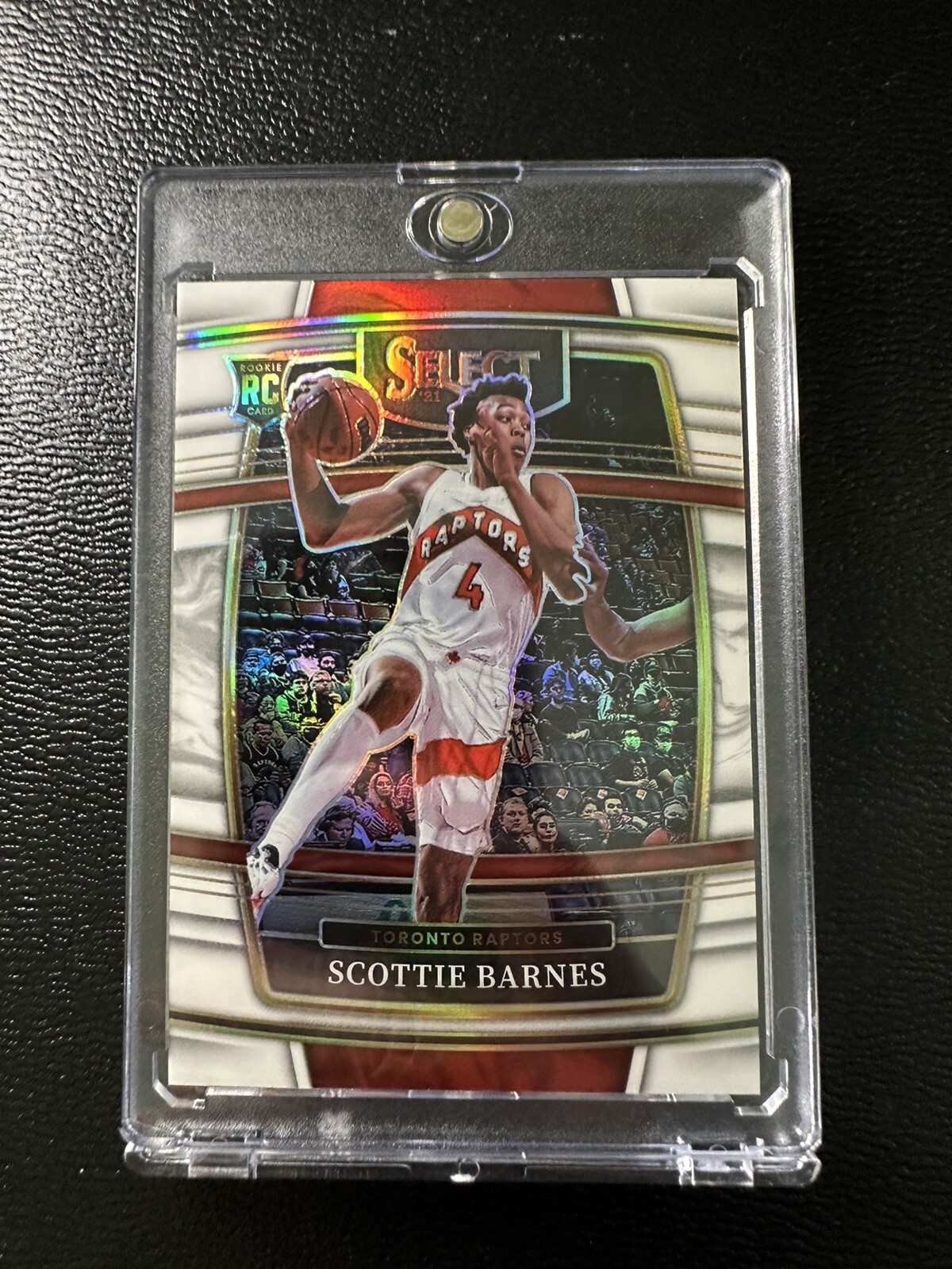 2021-22 Panini Select Scottie Barnes Concourse White Prizm #d’ /149 Rookie SHARP