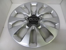 Fiat 500 2016-2019 16 10 Spoke Silver Wheel Cover Hubcap - 1 - 57581 - Oem A