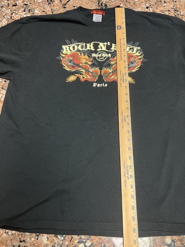 Vintage Hard Rock Cafe Phoenix Rock N Roll Dragons Guitars T-Shirt 2XL Black - Picture 3 of 5