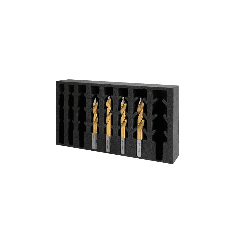HMT 209015-SET1 VersaDrive TurboTip Impact Drill Bit Set 6, 8, 10, 12mm