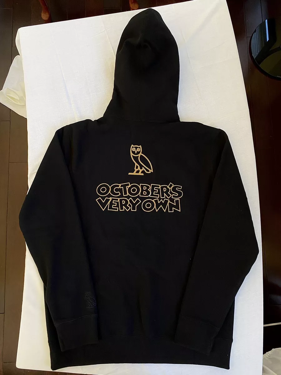 NEW Octobers Very Own Drake OVO OG Gold Owl Hoodie Black Embroidered Size  XXL