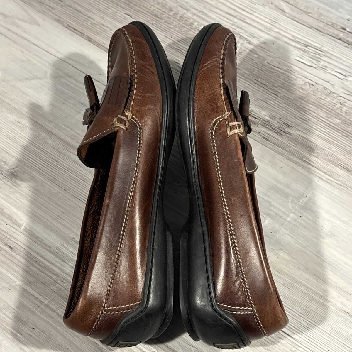 Cole Haan Country Mens Size 9.5 M Brown Leather Made in  display picture 1
