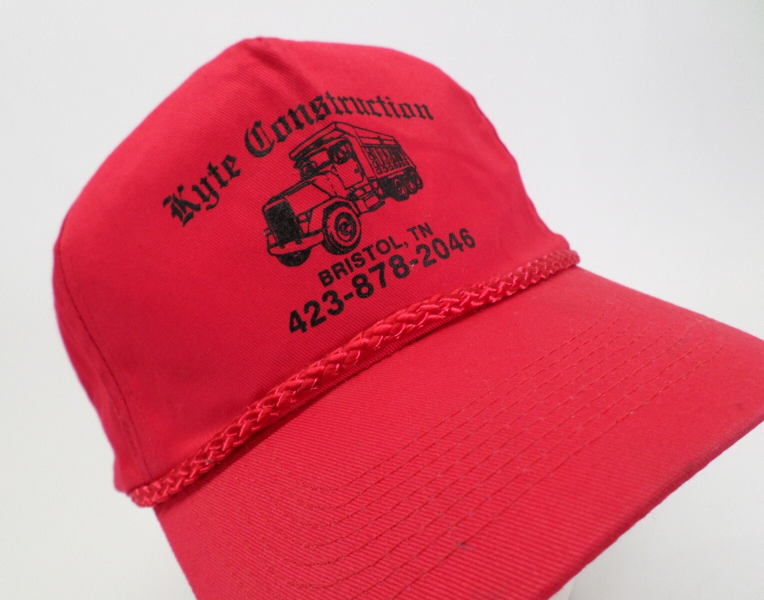 Kyte Construction Hat Cap Dump Truck Bristol TN Snapb… Gem