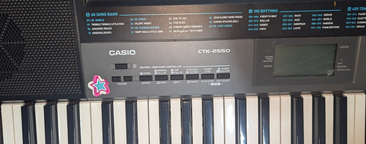Buy Casio CTK-2550 61 Key Portable Keyboard with App Integration