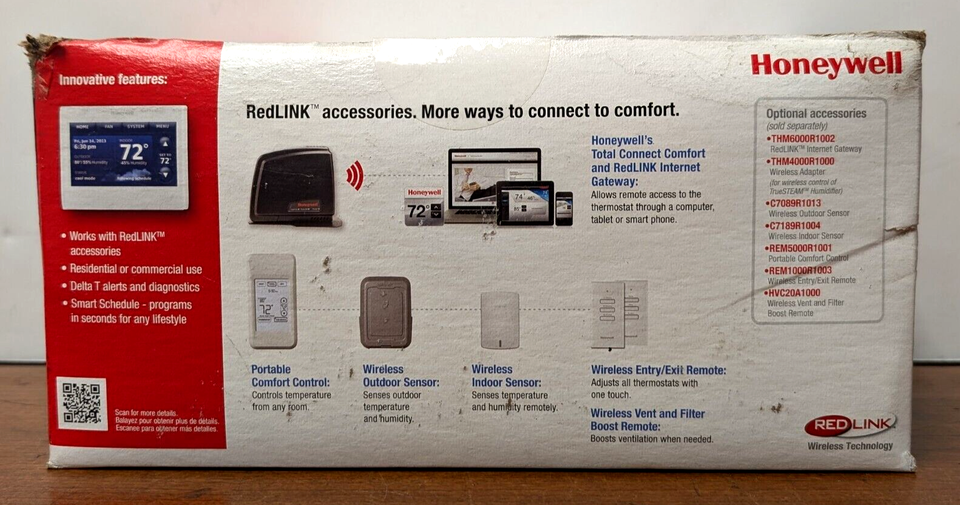 Honeywell YTHX9421R5085WW Prestige 2Wire IAQ Thermostat Kit *NEW IN