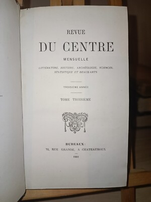 Monatszeitschrift des Zentrums, Literatur, Geschichte, Archäologie, Wissenschaft....1881