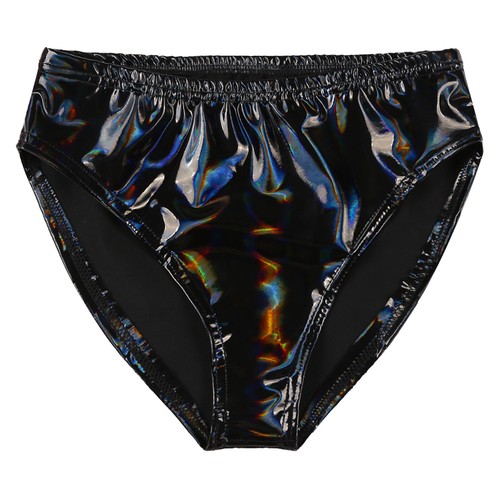 Slip uomo sexy pelle intimo wet look elastico in vita mutande lingerie - Foto 53 di 87