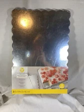 Wilton Silver 13 x 19-Inch Cake Platters, 3-Count