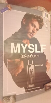Parfum Poster 120X170 MYSLF D'YVES SAINT LAURENT Nv mit AUSTIN BUTLER Schauspieler