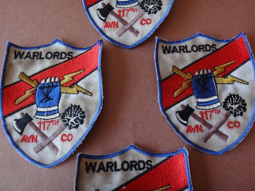 4 Warlords US 117th Aviation Company Aufnäher aus Vietnamkrieg Zeit - Bild 3 von 5