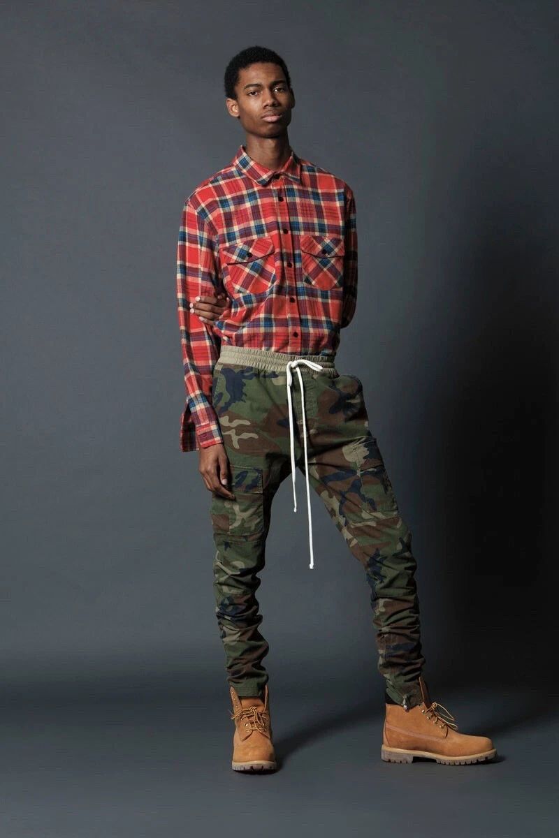 FOG Fear Of God Essentials pantaloni cargo mimetici pantaloni da jogging mimetici