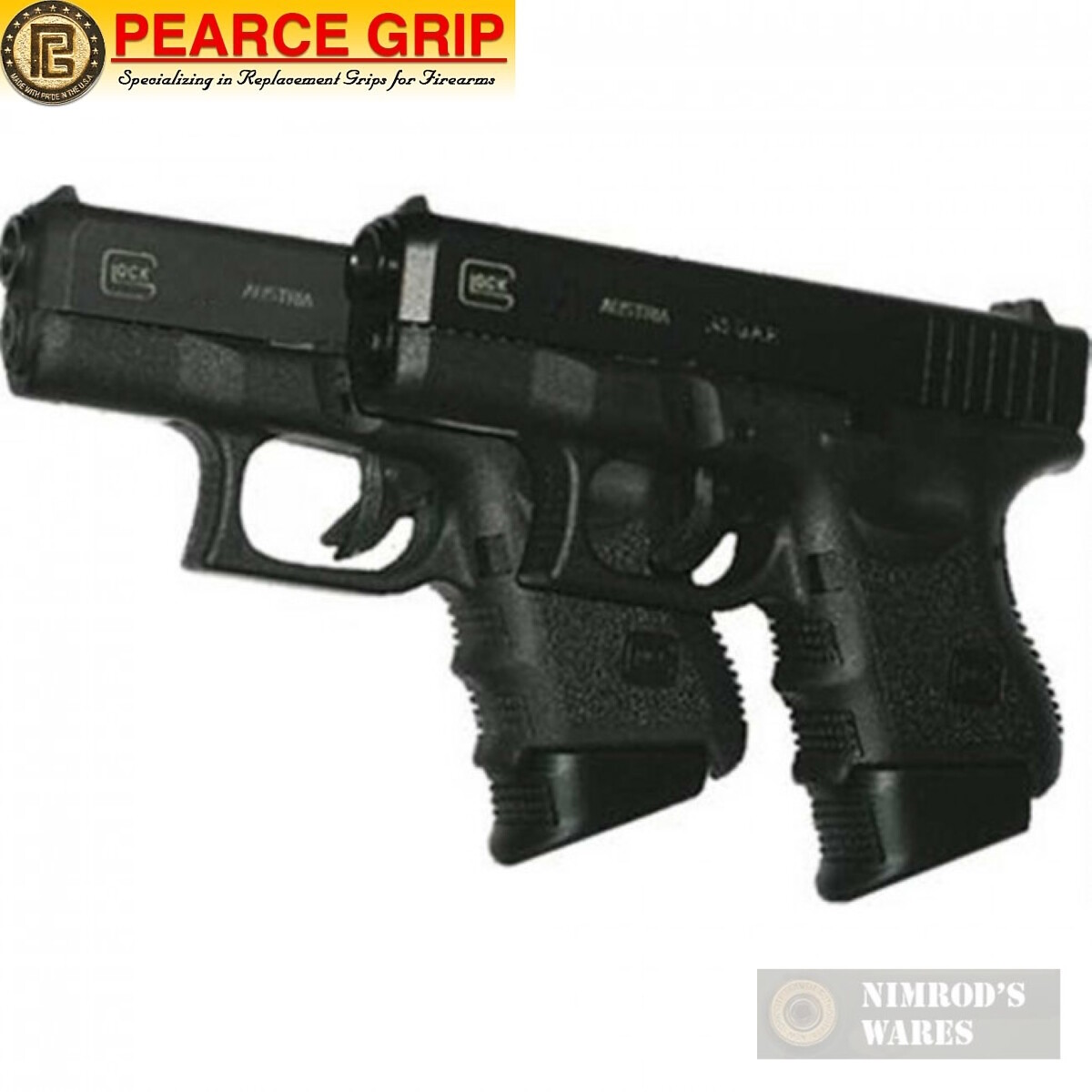 Pearce Grip GLOCK 27 33 39 GRIP Extension PLUS PG-2733 FAST SHIP
