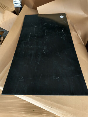 MCAM Tivar anti static ESD 1/2'' x 48'' x 96'' plate UHMW-PE black scratch/dent
