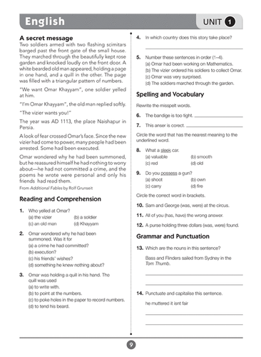 Excel Basic Skills - English and Mathematics Year 6 Age 11 - 12 - Picture 7 of 9