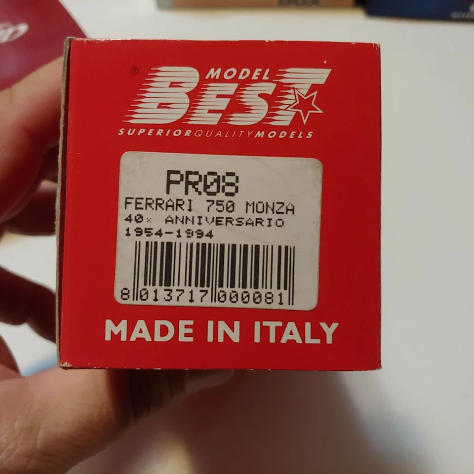 FERRARI 750 MONZA LIMITED SERIES 1413/3000 PR08 BEST MODEL SPECIAL SCALA 1/43 - Immagine 4 di 4