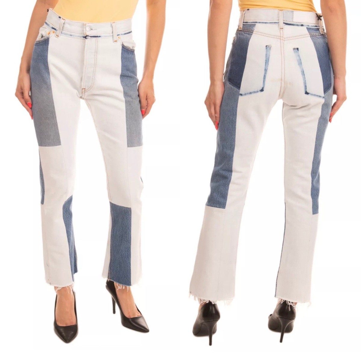 RE/DONE⚡️LEVI'S Patchwork reworked high waisted jeans size