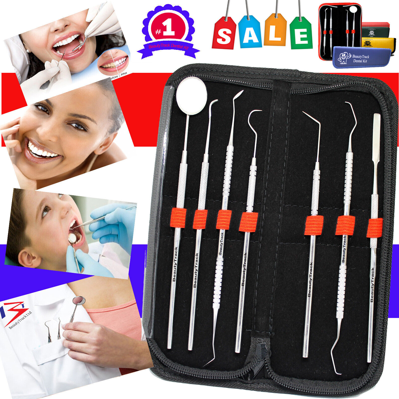 Dental Teeth Superior Cleaning Kit Dentist Pla Pick Tool Scraper Calculus Special price for a limited time