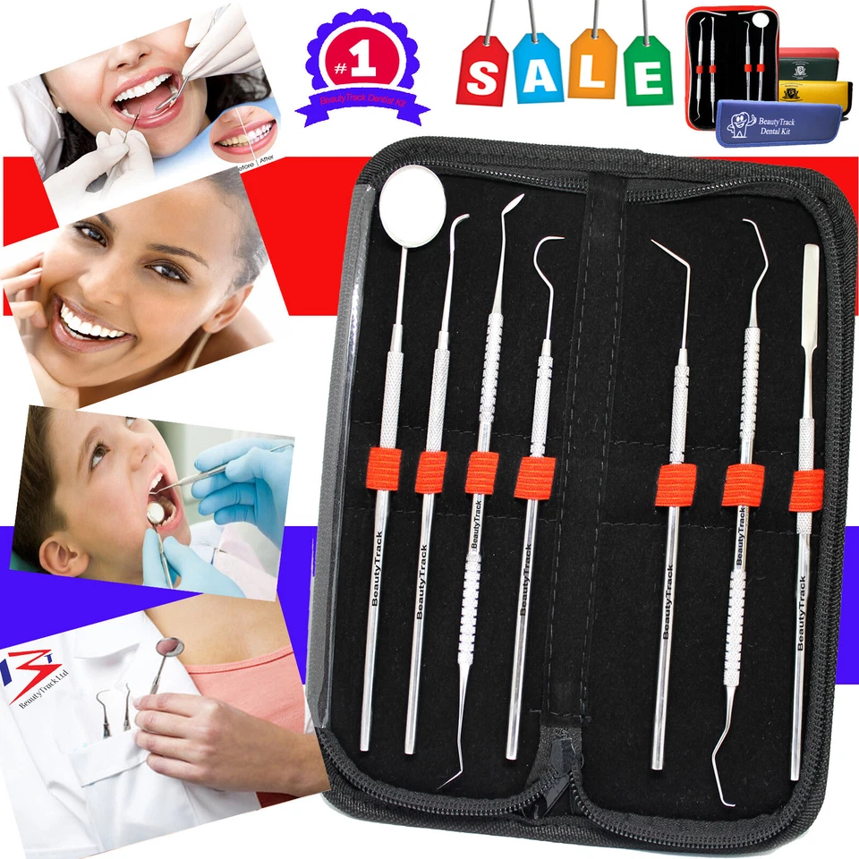 Dental Teeth Cleaning Kit Dentist Scraper Pick Tool Calculus Plaque Flos Remover