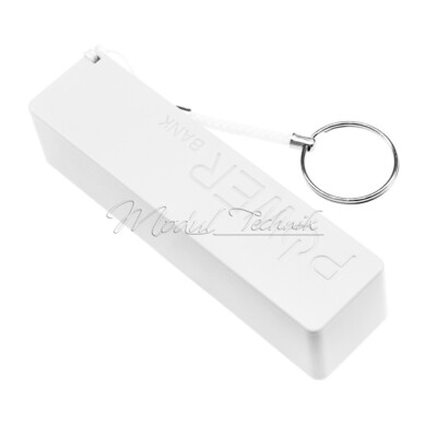 White USB Power Bank Charger Pack Box Battery Case For 1x18650 DIY Portable
