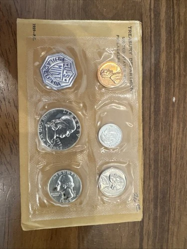 1959 Proof Set  Franklin Half Dollar Washington Quarter 90% Silver